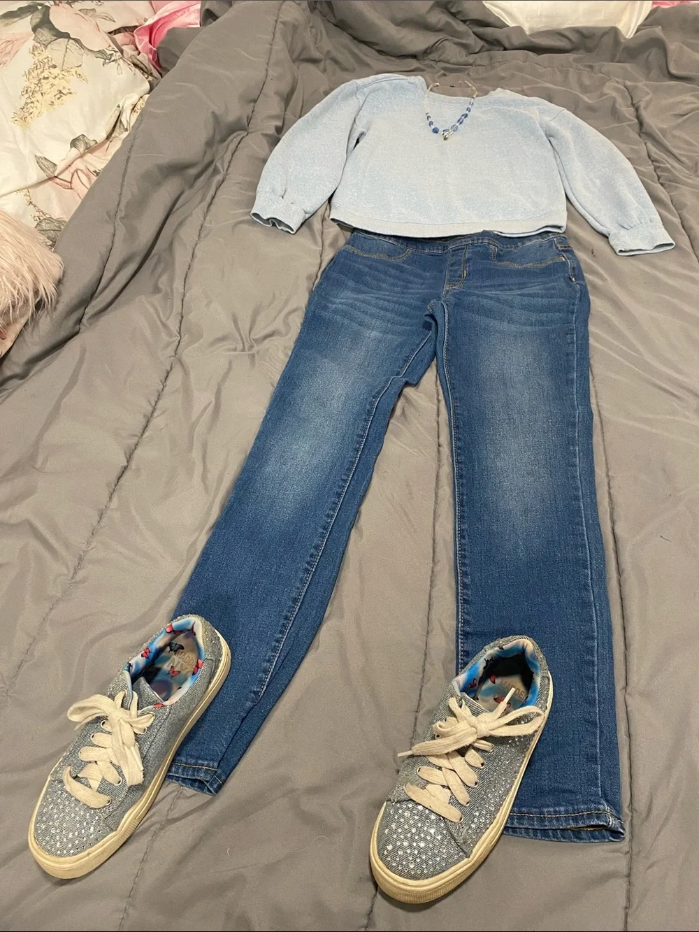 Classic Mid-Blue KIDS  4 BUNDLE. This is a SET  All blue 4 items